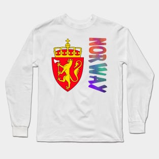 Norway Coat of Arms Design Long Sleeve T-Shirt